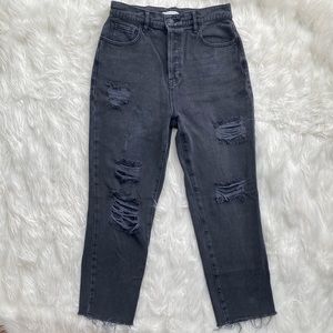 PacSun | Distressed High Rise Straight Jeans